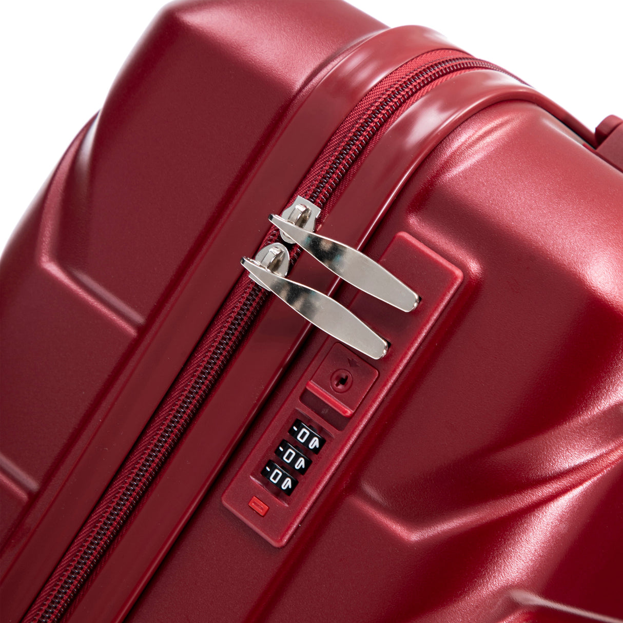 14"/20" 2-Piece ABS Spinner Wheel Luggage Set with Cosmetic Case