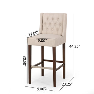Modern Minimalist Metal Leg Bar Stool