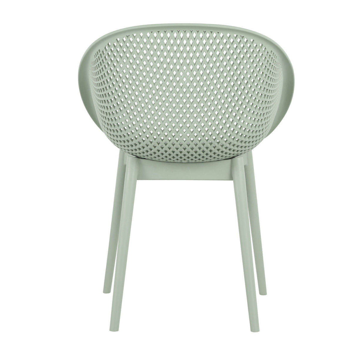 2 Piece Durable Single Chair With Hollow Out Design