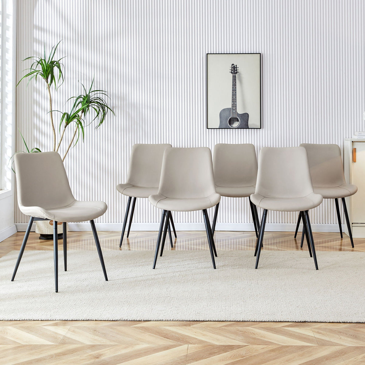 Modern Medieval Style Restaurant Cushioned Chairs With Suede Backrests