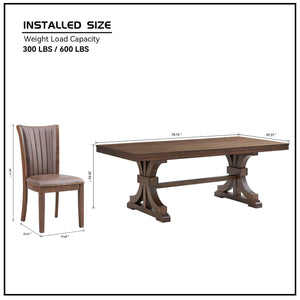 Mid Century Modern Dining Table Set for 7OAK