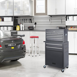 8-Drawer Rolling Tool Storage Cabinet with Detachable Top