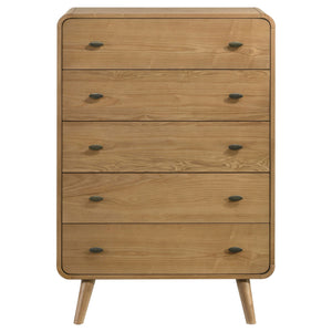 Robyn 5-drawer Bedroom Chest of Drawers Light Ash