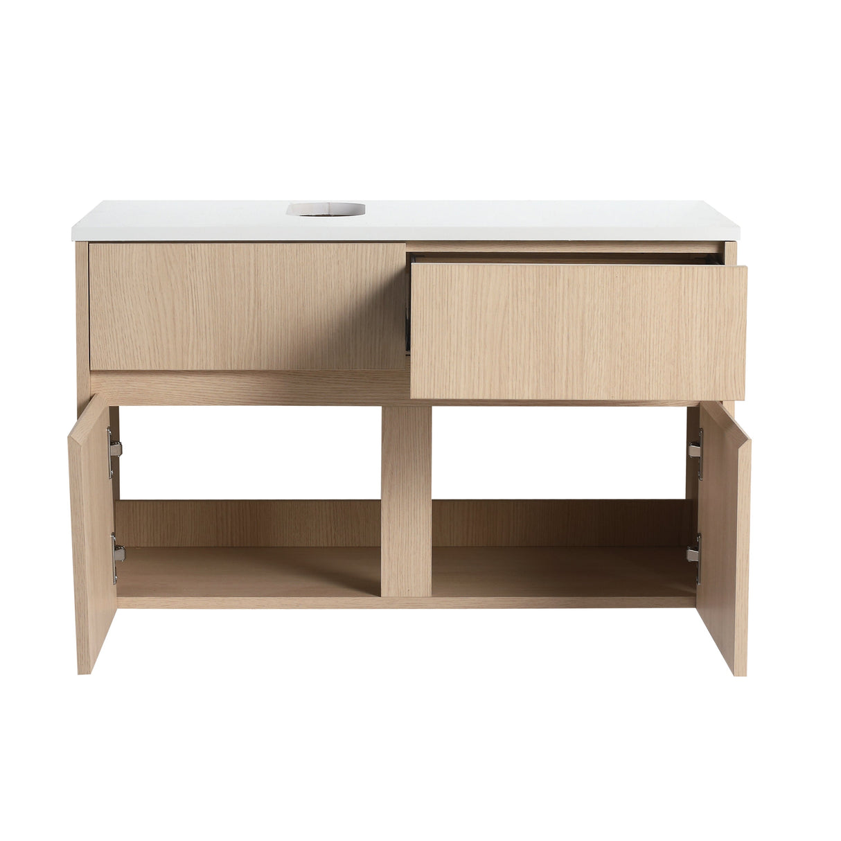 32-Inch Wall-Mounted Bathroom Vanity with 2 Soft Close Doors and 1 Drawer