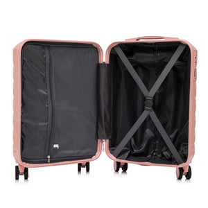 2-Piece ABS Spinner Wheel Luggage Set with Combination Lock