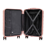 2-Piece ABS Spinner Wheel Luggage Set with Combination Lock