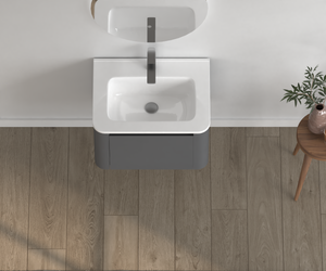 24" Wall-Mounted Bathroom Vanity