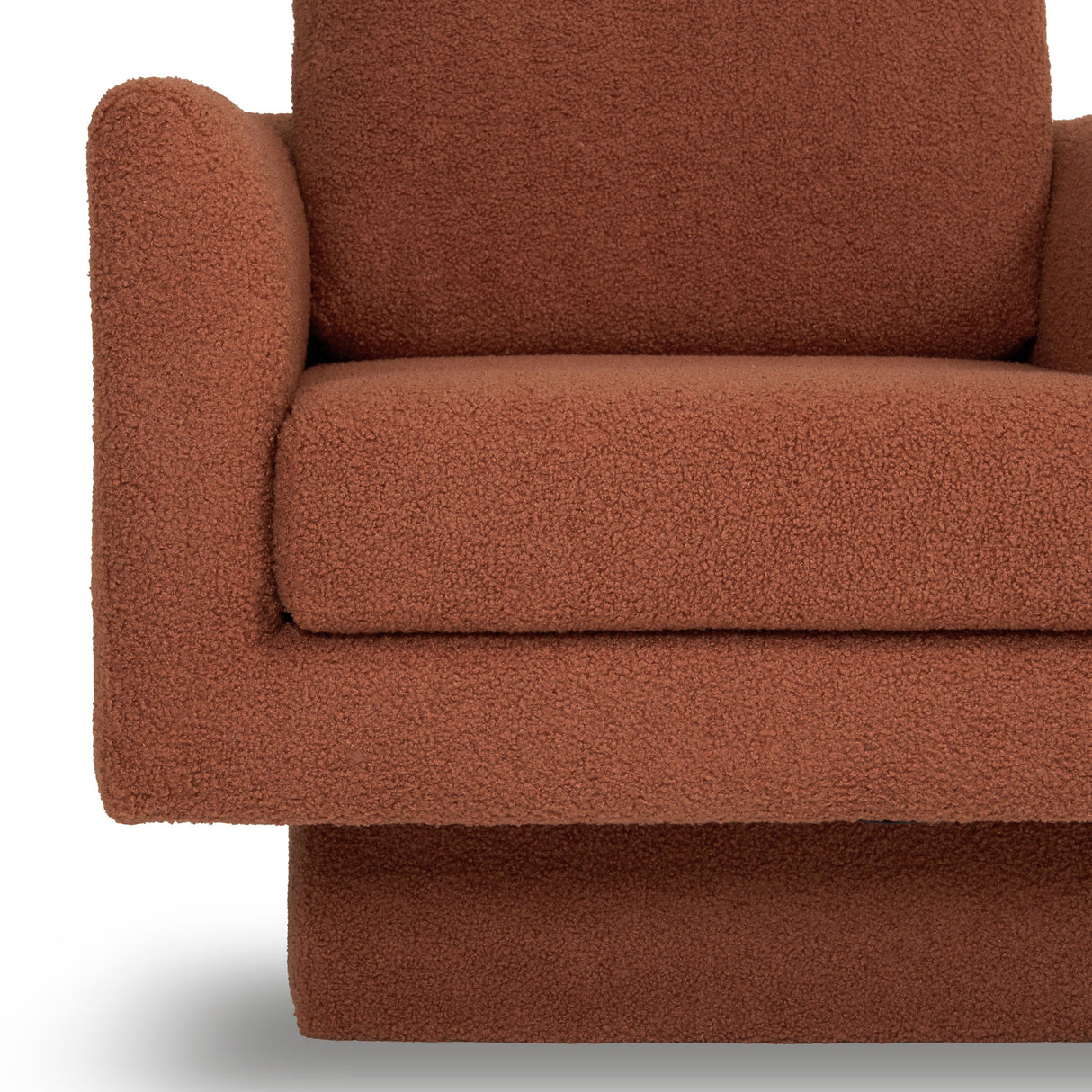 Hartswell Teddy Sherpa Modern Swivel Accent Chair
