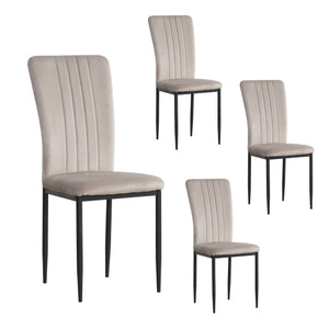 Velvet Dining Chairs for Dining Room (Set of 4)