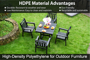HDPE Outdoor Patio Dining Set