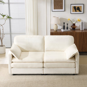 69" Plush Cloud Loveseat: Modular 2-Seater Sectional Sofa