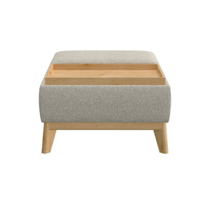 Reversible Tray Ottoman - Tan