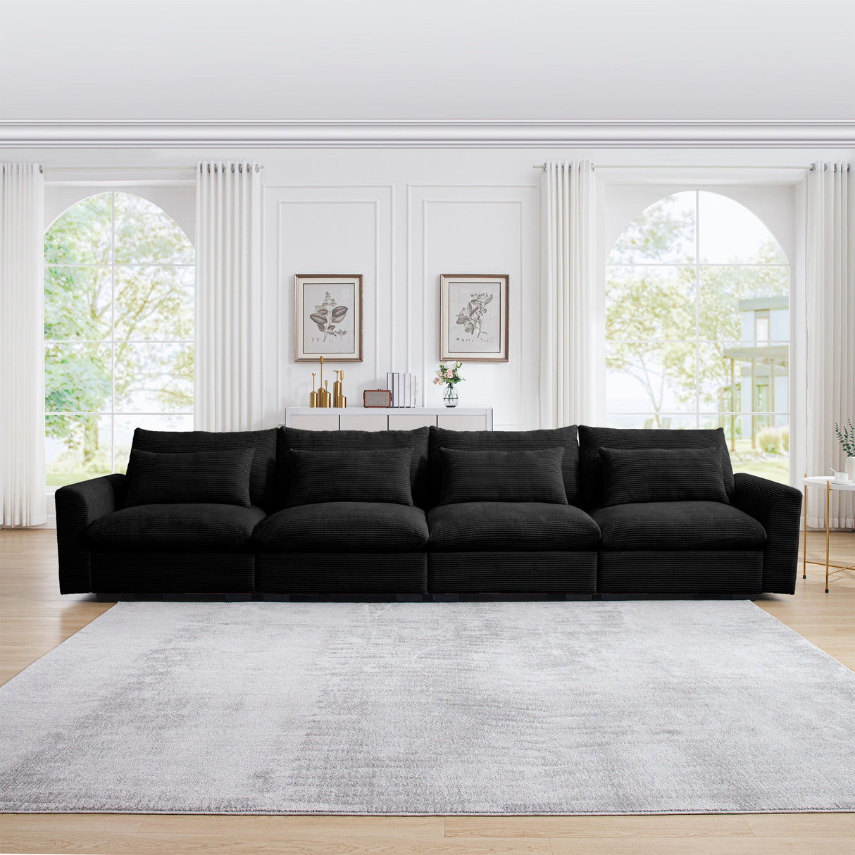 4 Seater Deep Seat Couches for Living Room