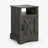 Farmhouse Nightstand, Charging Station & Storage