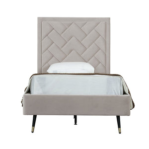 Crosby - Bed With Upholstered Headboard And Slats