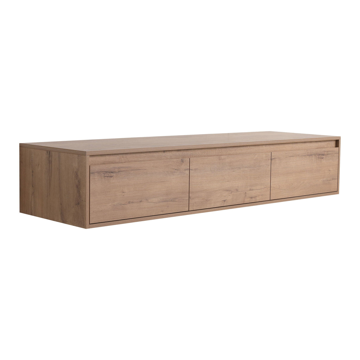 Modern Minimalist Bathroom Cabinet with Soft-Close Drawers and Floating Mounting Design