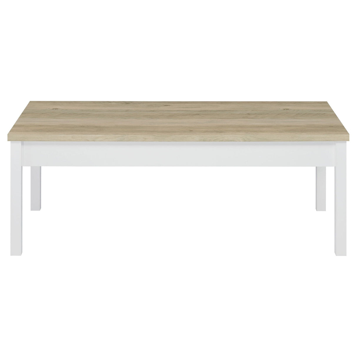 Quintara - 3 Piece Coffee Table Set - Natural / White