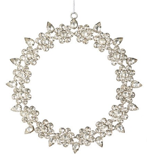 Rhinestone Wreath Ornament -