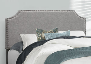 8th Street Transitional Full Upholstered Bed - Gray