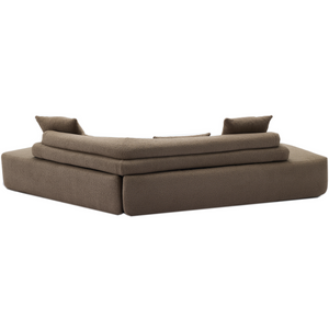 Minimalist Cloud Sectional Couch 4-Seater Brown