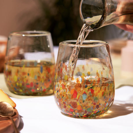 Artistico-recycled-stemless-wine-glass-set-by-twine-living®-Wine-Glasses