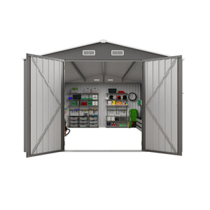 Outdoor Storage Shed With Lockable Doors