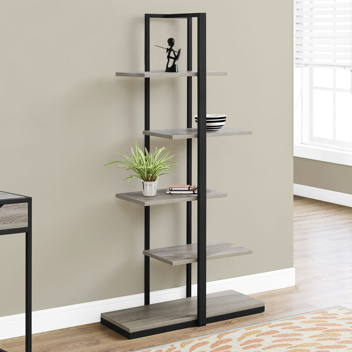 Bookshelf, Bookcase, Etagere, 5 Tie For Office, Contemporary & Modern