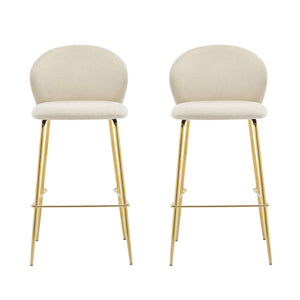 Kira Upholstered Bar Stool Set of 2