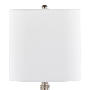 Belle Modern Seeded Glass Table Lamps – Set of 2