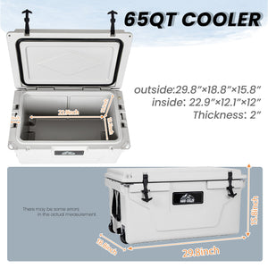 65QT Portable Insulated Cooler Box