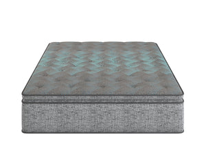 Restonic comfort care 12' hybrid euro top mattress, individual pocketed coil mattress , plush comfort