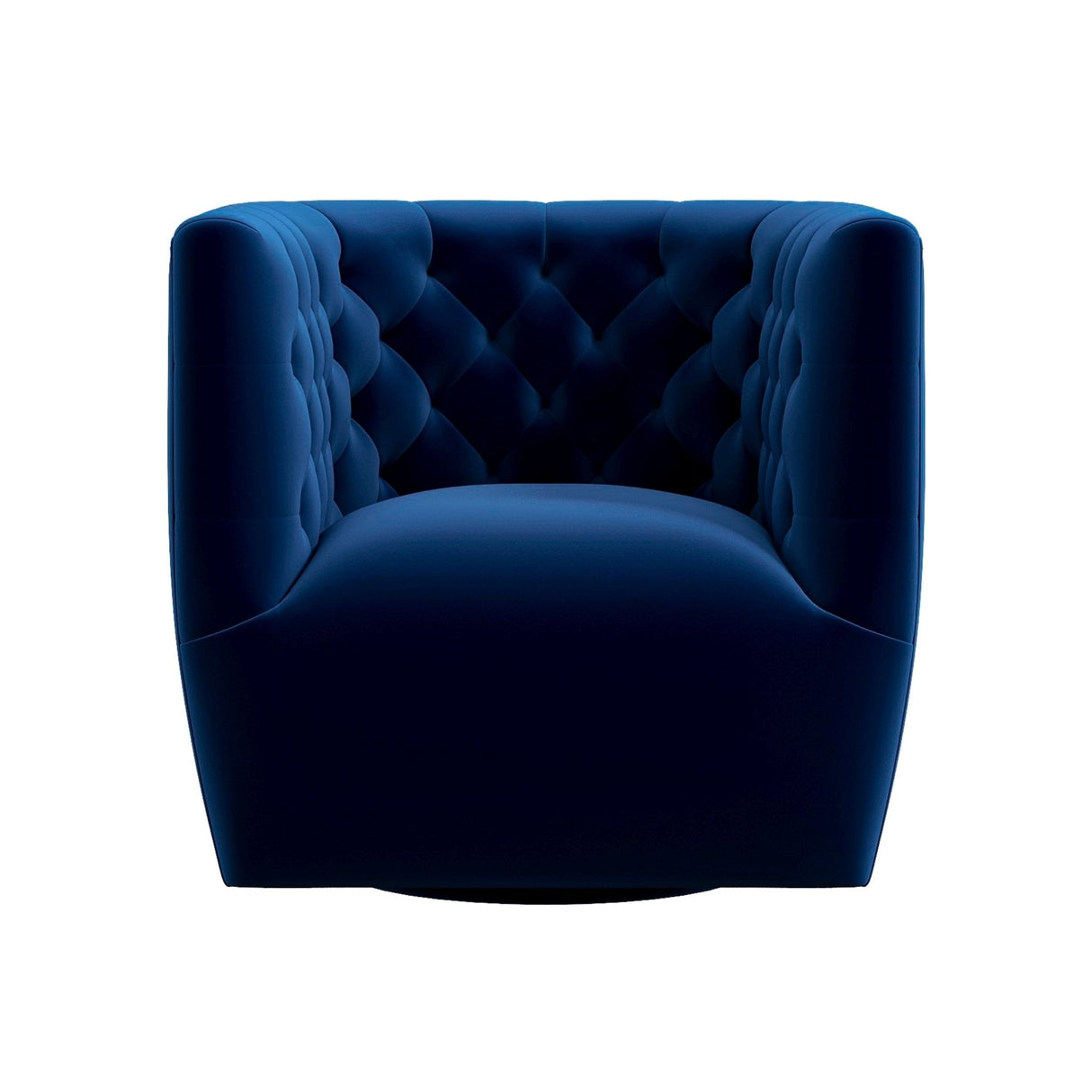 Delaney Velvet Swivel Club Chair