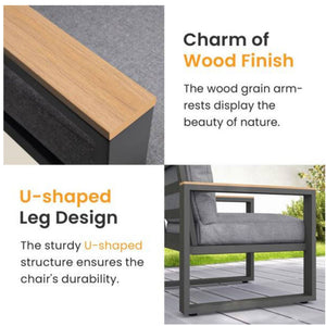 Modern Outdoor Sofa Set With Coffee Table