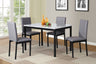 Citico 5-Piece Faux Marble &amp; Metal Dining Set