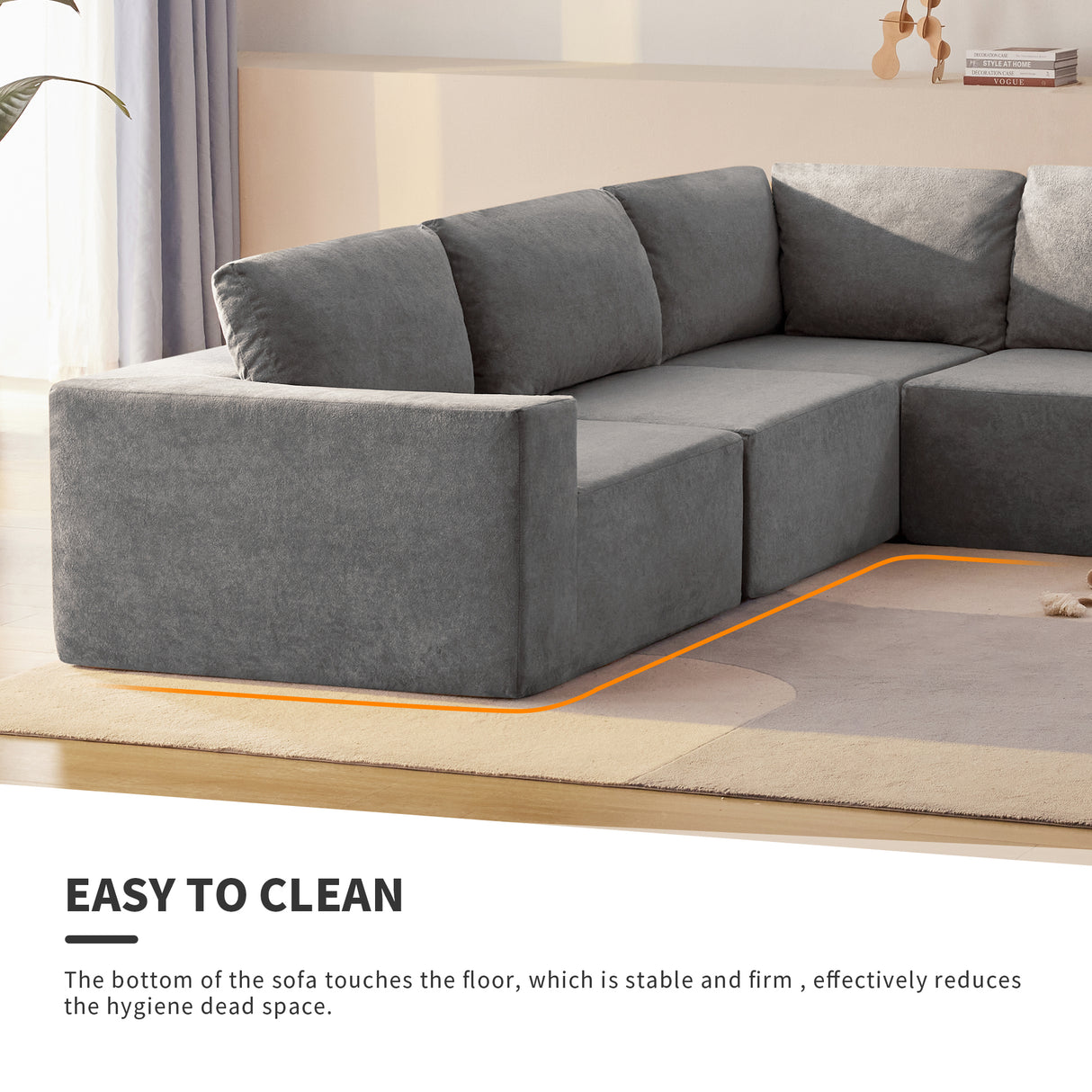 The Caitlyn Plush Modular Terrycloth Sectional