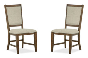 Bay Creek - Step Up Side Chair With Upholstered Seat & Back (Set of 2) - Toasted Nutmeg