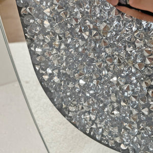 24.01" U-Shaped Floor Vase Shattered Diamond Mirror Surface