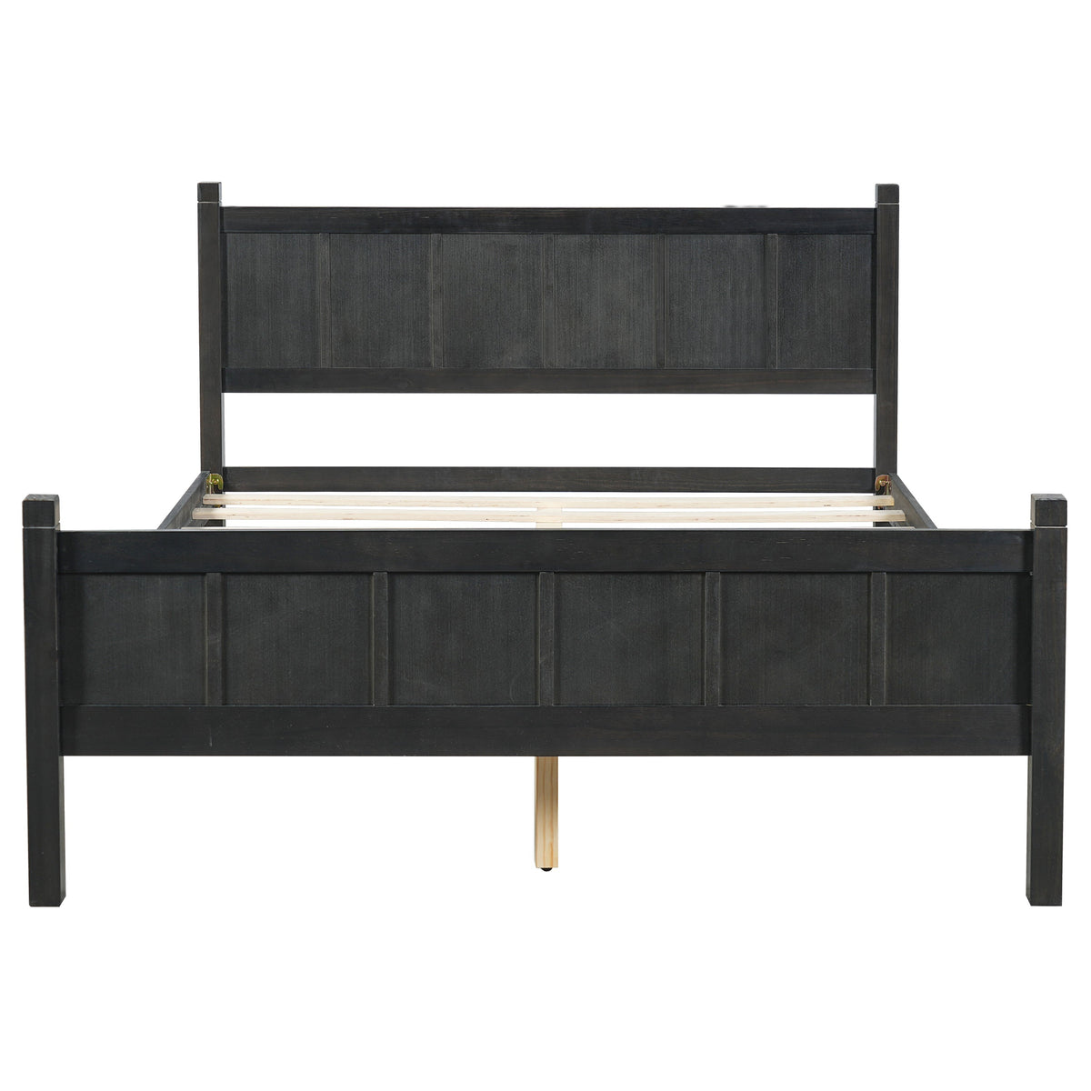 Queen Size Flat Panel Bed with Headboard & Footboard