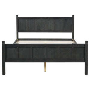 Queen Size Flat Panel Bed with Headboard & Footboard