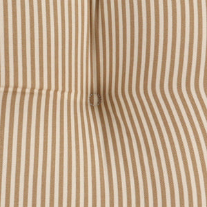 Outdoor Chair Cushions Set of 2 - Beige Striped
