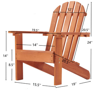 Wooden Kid's Adirondack Chair for Indoor and Outdoor Use