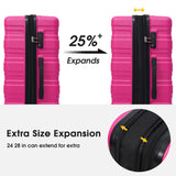 Hardshell Luggage Sets 3 Pcs Spinner Suitcase with TSA Lock