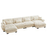 Super Comfort Oversized Modular Sectional Sofa With Movable Ottoman