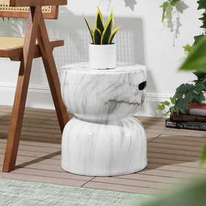 Zakhai-Contemporary-Modern-Marble-Glaze-Drum-Indoor/Outdoor-Garden-Stool-Outdoor-Tables