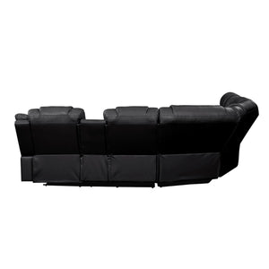 Challenger - Recliner Sectional Sofa, Built In USB, C Ports & Bluetooth