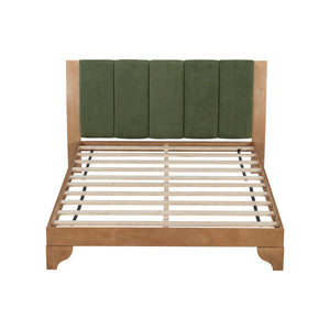 Premium Pine Wood Queen Bed Frame with Headboard