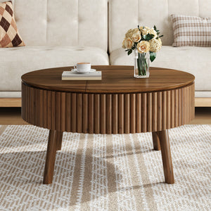 Modern Round Lift-Top Coffee Table