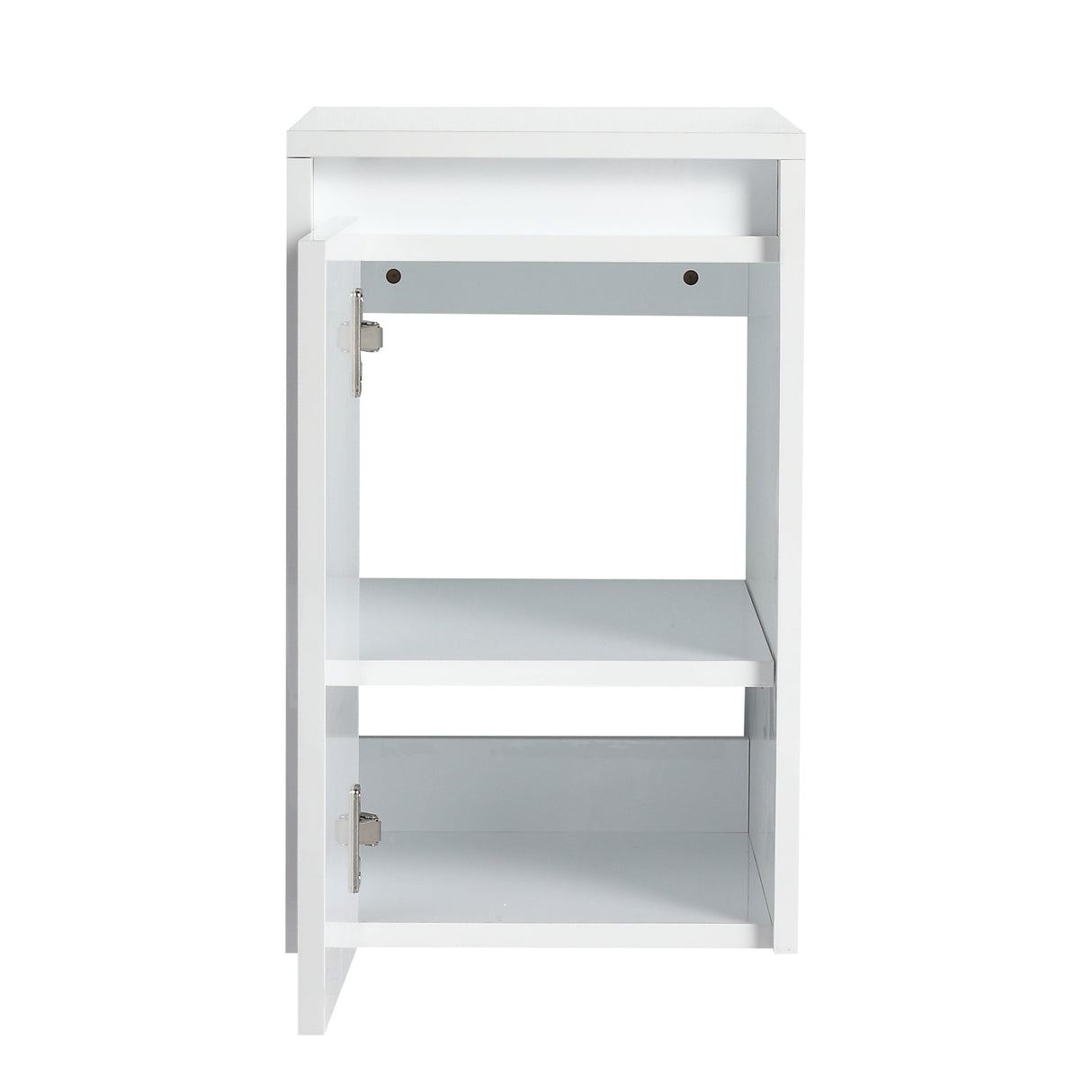 12" Bathroom Side Cabinet, Soft Close Doors, Float Mounting Design, Glossy