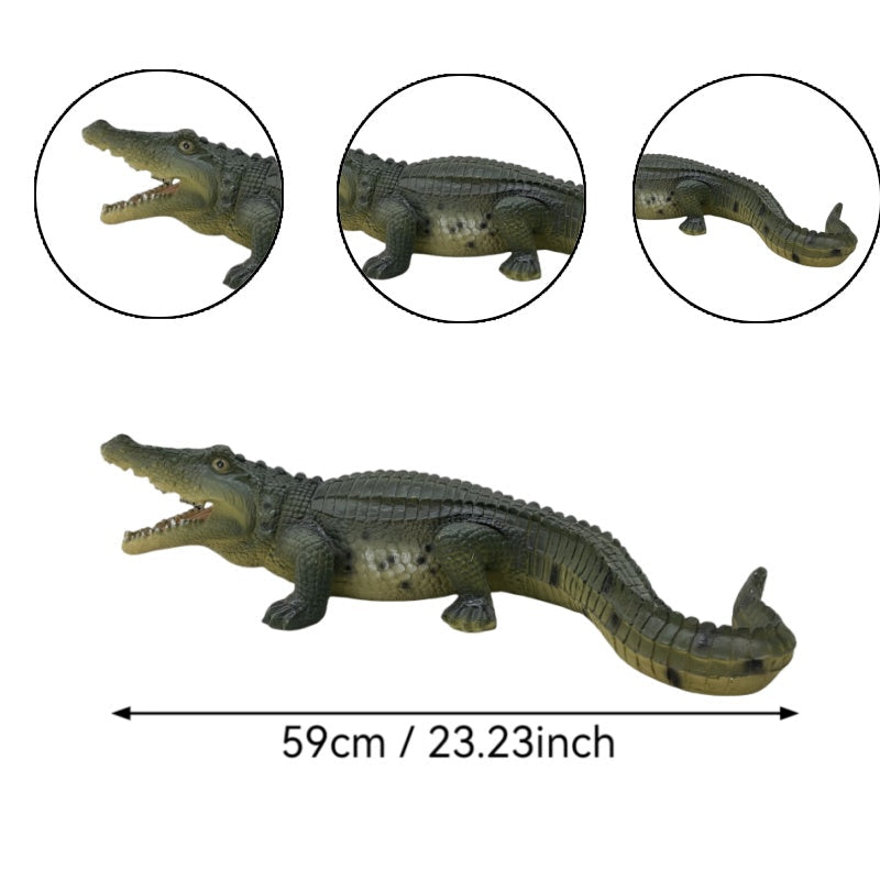 23" Simulated Crocodile Garden Statue