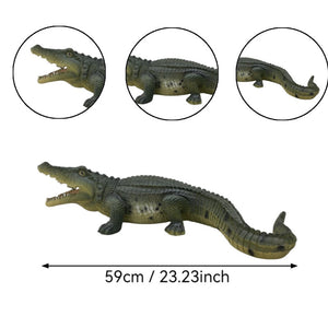 23" Simulated Crocodile Garden Statue